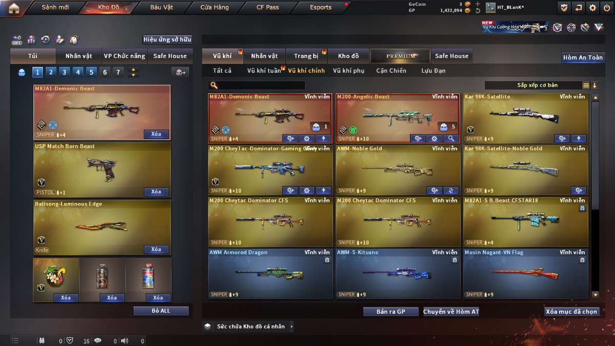 shop acc cf uy tin gia re